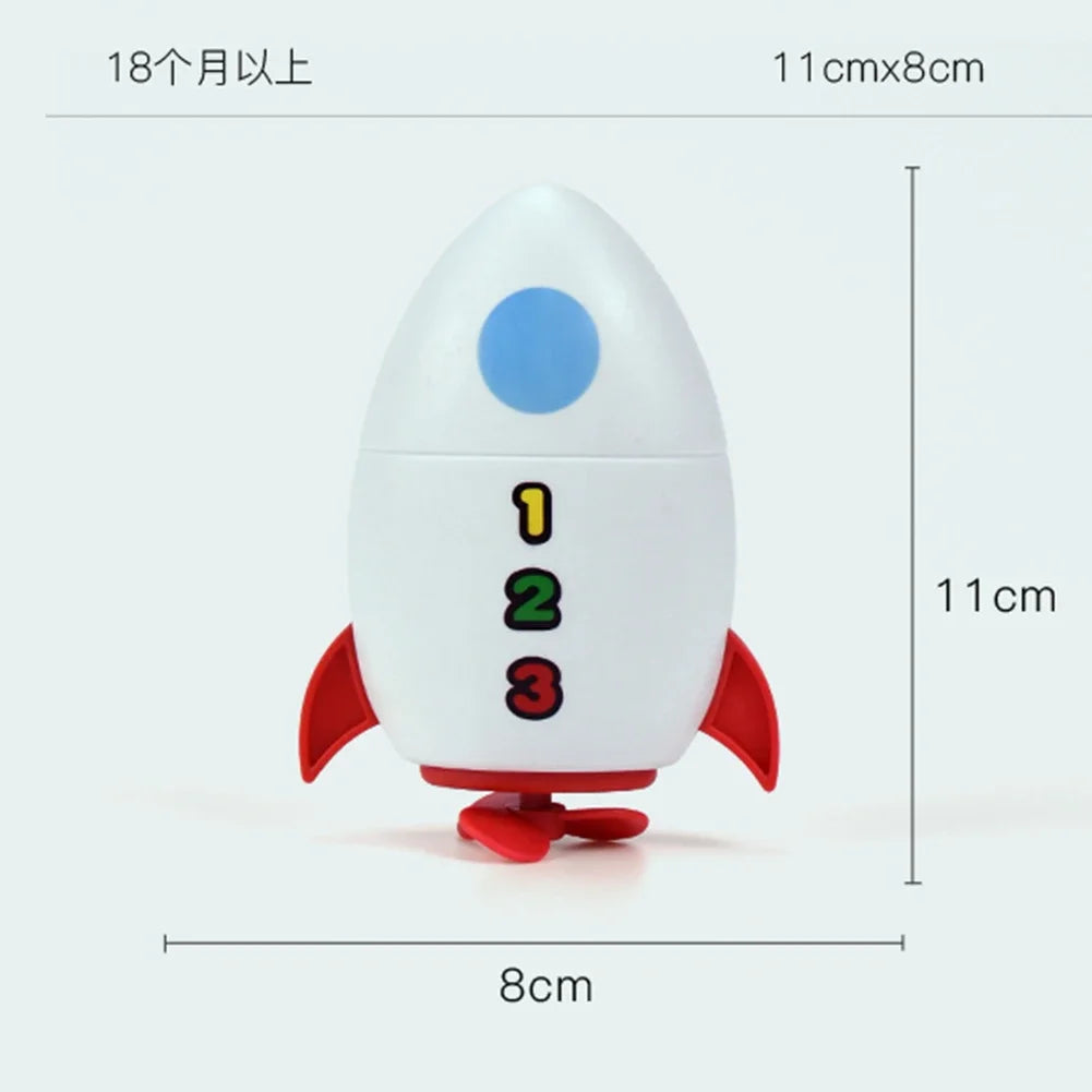 Clockwork Water Rocket Bath Toy Kids' Fun in Pools for Early Learning and Summer Shower Activities Water Play Bathing Toy Quick Pick Grocers