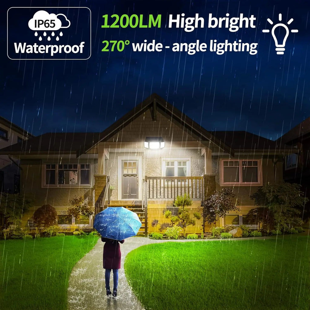 Solar Lights Outdoor with 3 Modes Motion Sensor Super Bright Wall Lamp IP65 Waterproof Street Light for Garden Yard Path Garage Quick Pick Grocers