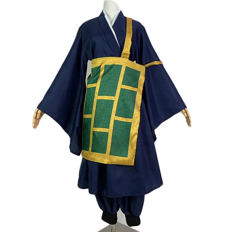 Geto Suguru Cosplay Costume Black Blue Kimono School Uniform Anime Clothe Halloween Costumes For Women Man Quick Pick Grocers