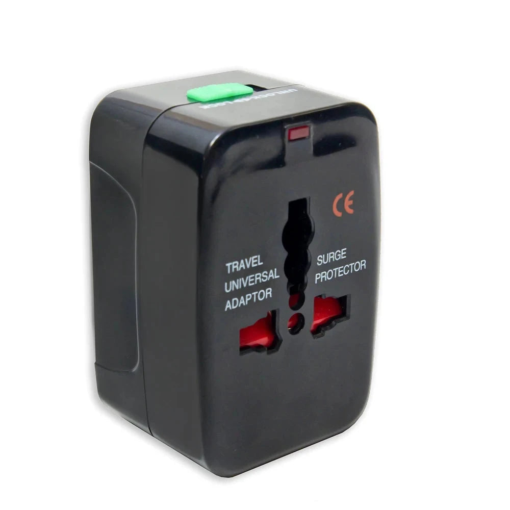 Protable AU US UK EU Converter All in One International Plug Adapter 2 USB Type C Ports World Travel AC Power Charger Adapter Econic Blanks
