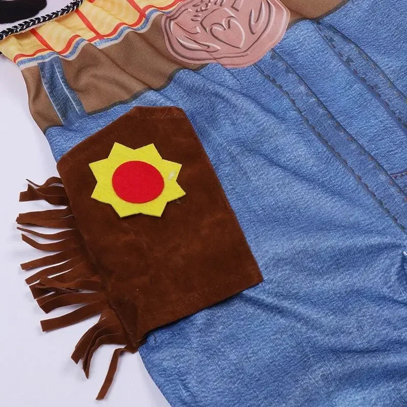 4-12Y Boys Cowboy Woody Cospaly Costume Anime Character Adventure Costume Halloween Kids Performance Costume Quick Pick Grocers