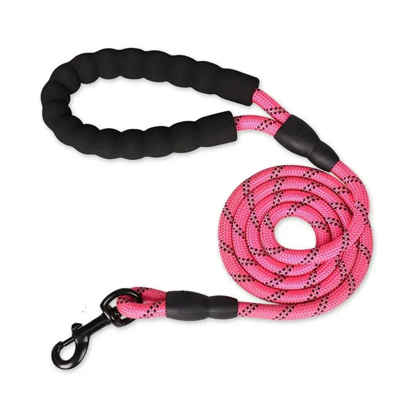 Reflective Dog Leash With Comfortable Padded Handle - Double Heavy Duty Traction Rope For Strong Dogs - Enhance Safety And Contr Econic Blanks