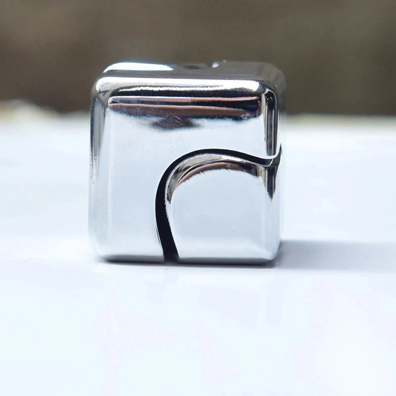 Square Decompression Spinning Top Dice Cube Anti-Anxiety Fingertip Toys Hand Fidget Spinner Vent Toys Flipo Flip For Children Econic Blanks