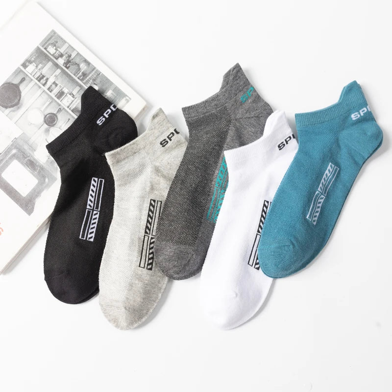 High Quality 10Pairs Men Socks Combed cotton 100% Summer Sports Sock Plus Size EUR38-48 Quick Pick Grocers