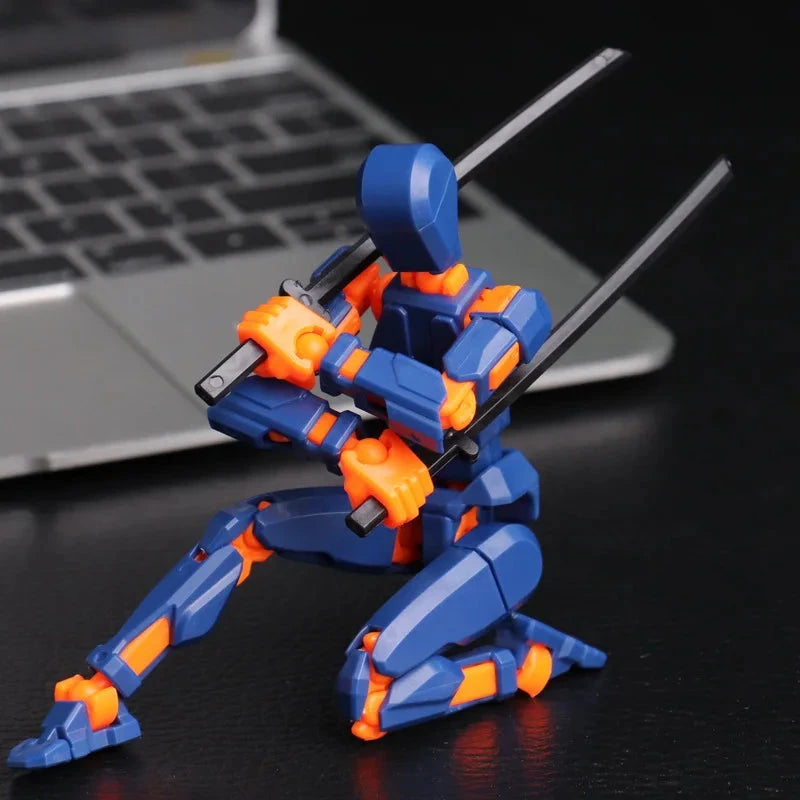 Multi-Jointed Movable Robot Mannequin – 13 Poseable Action Figures Toy Econic Blanks
