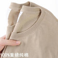 100% Cotton T-shirt Men Women Solid Color O Neck Short-sleeved Tops Summer Korean Loose Half-sleeve T Shirt Unisex M-4XL Quick Pick Grocers