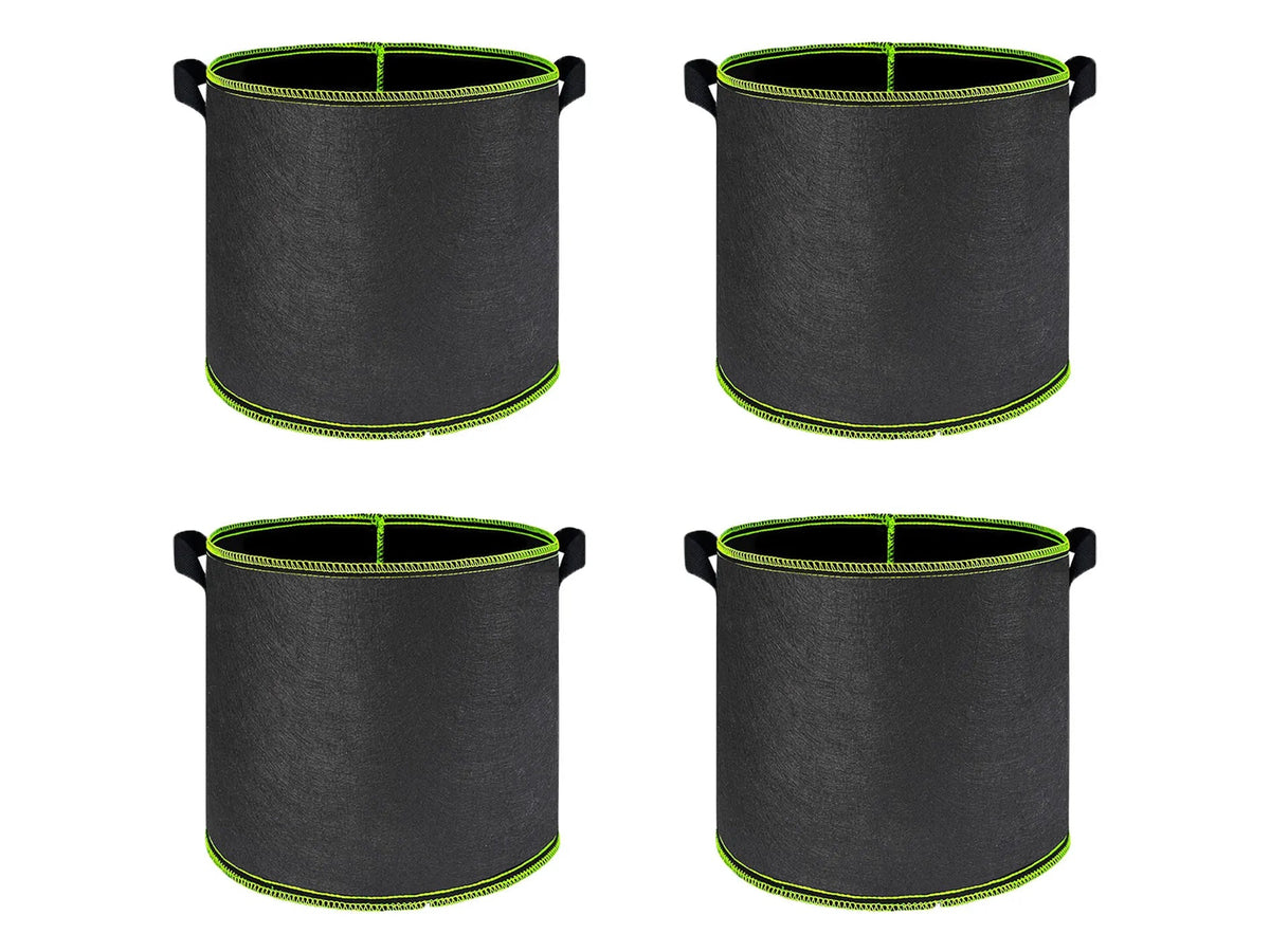 Vegetable/Flower/Plant Grow Bags 2/3/5/7/10 Gallon Thickened Non-Woven Grow Bags Aeration Fabric Pots with Handles Flower Pot Quick Pick Grocers