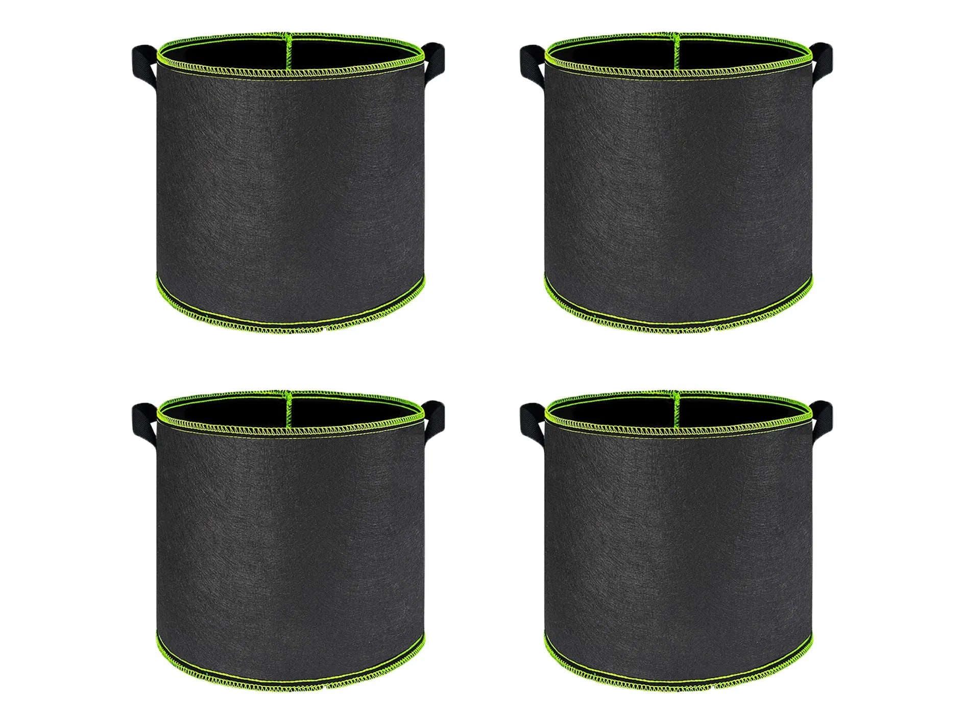 Vegetable/Flower/Plant Grow Bags 2/3/5/7/10 Gallon Thickened Non-Woven Grow Bags Aeration Fabric Pots with Handles Flower Pot Quick Pick Grocers