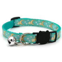 Pet Collar With Bell Cartoon Footprint Colorful Dog Puppy Kitten Collar Adjustable Safety Bell Ring Necklace Pet Accessories Econic Blanks