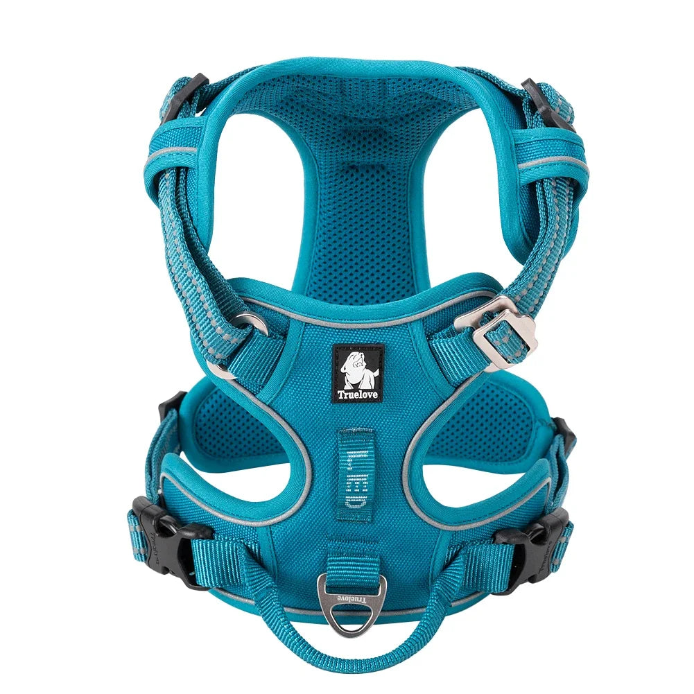 TRUE LOVE Pet Harness No Pull Nylon Reflective Dog Harness Adjustable Comfortable Control Step-in Brilliant Truelove TLH5654 Quick Pick Grocers