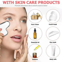 1/3PCS Ice Face Roller Stainless Steel Gua Sha Board Set Facial Massager Face Massage Roller Face Lifting Beauty Skin Care Tools Quick Pick Grocers