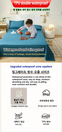 KDJEIKZ  Waterproof Matted Oversized Bed Sheet Incontinence Prevention Urinary Pad Bedspread Cover Dustproof Washable No Pillow Quick Pick Grocers
