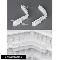 Home Study Storage Pegboard: Suitable for Displaying Figurines, Desk-Top Standing & Clip-On Storage for Furniture Items Quick Pick Grocers