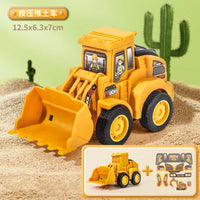 Engineering Vehicle Model Press Sliding Car Excavator Bulldozer Children Educational Construction Vehicle Toy Kids Boy Gift Quick Pick Grocers
