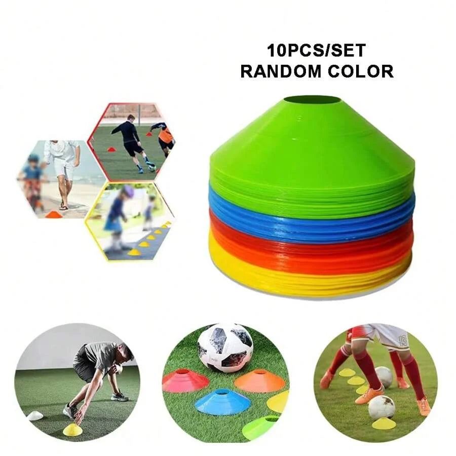 10/20/30pcs soccer Training Sign Dish Pressure Resistant Cones Marker Discs Bucket Outdoor Basketball Football Training Sports Quick Pick Grocers