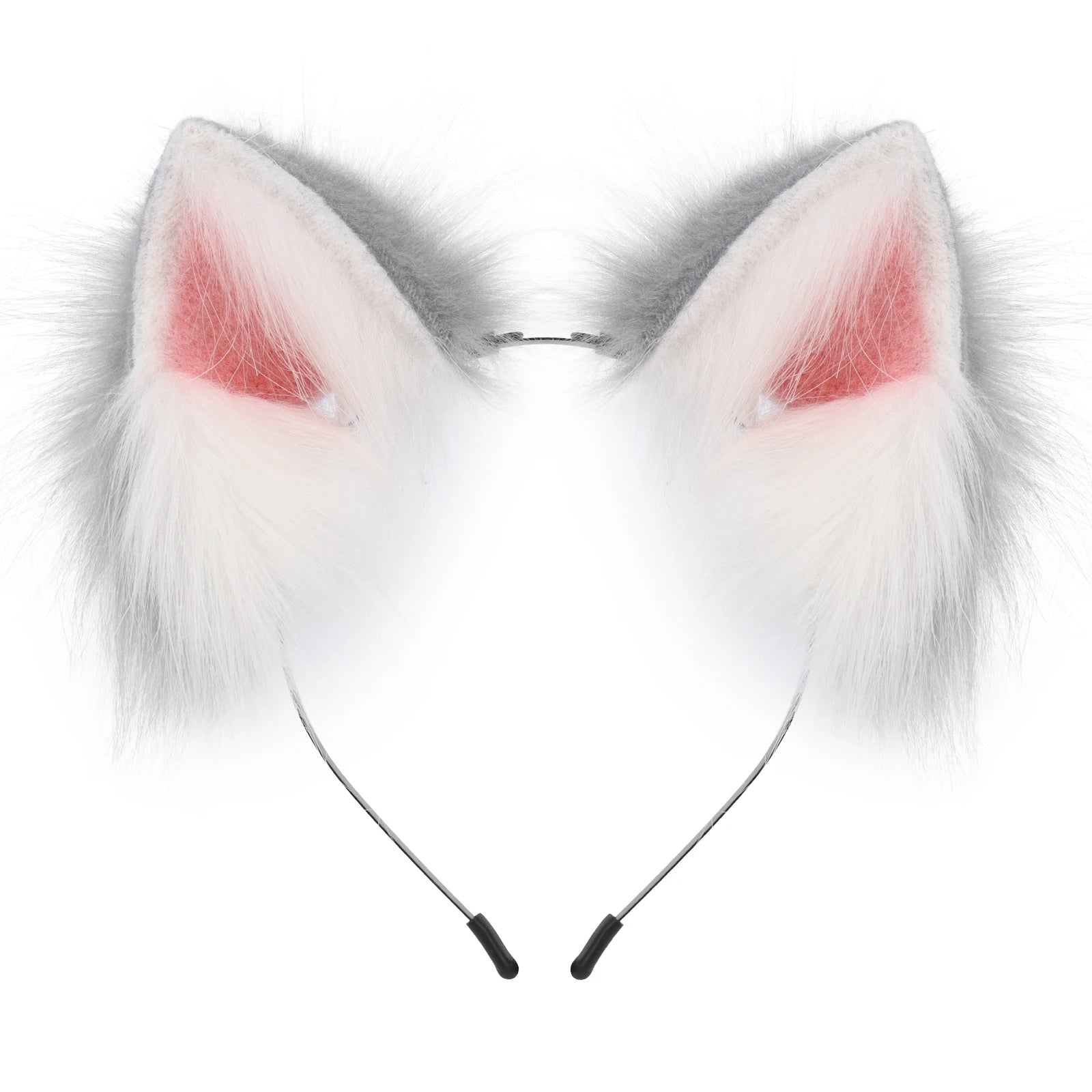 Handmade Faux Fur Animal Ears Headband Furry Cat Fox Ear Hairhoop Headwear Costume Accessory for Cosplay Masquerade Quick Pick Grocers
