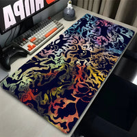 Kawaii Japan Anime Mouse Pad PC Colorful E-eevee Gamer Cabinet Mousepad HD P-pokemonS Keyboard Rug Laptop Gaming Rubber Desk Mat Quick Pick Grocers