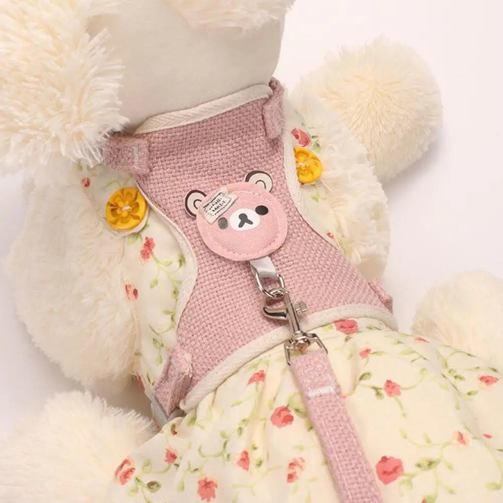 Undershirt Style Pet Leash Adjustable Cat Dog Harness Breathable Leash  Convenient Pet Vest For Small Dog Cat Supplies Econic Blanks