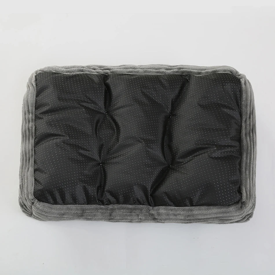 Bed for Dog Cat Pet Square Plush Kennel Medium Small Dog Sofa Bed Cushion Pet Calming Dog Bed House Pet Supplies Winter Quick Pick Grocers