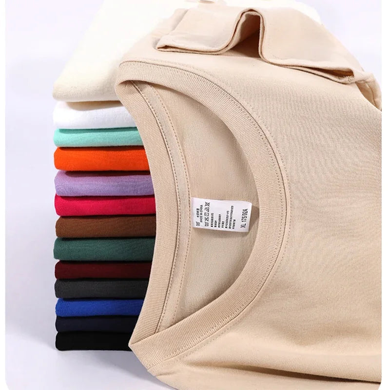 100% Cotton Five Half Sleeve Men's Women Summer T-shirt Loose Short-sleeved Casual Basic Shirt O Neck Solid Color Tops Quick Pick Grocers