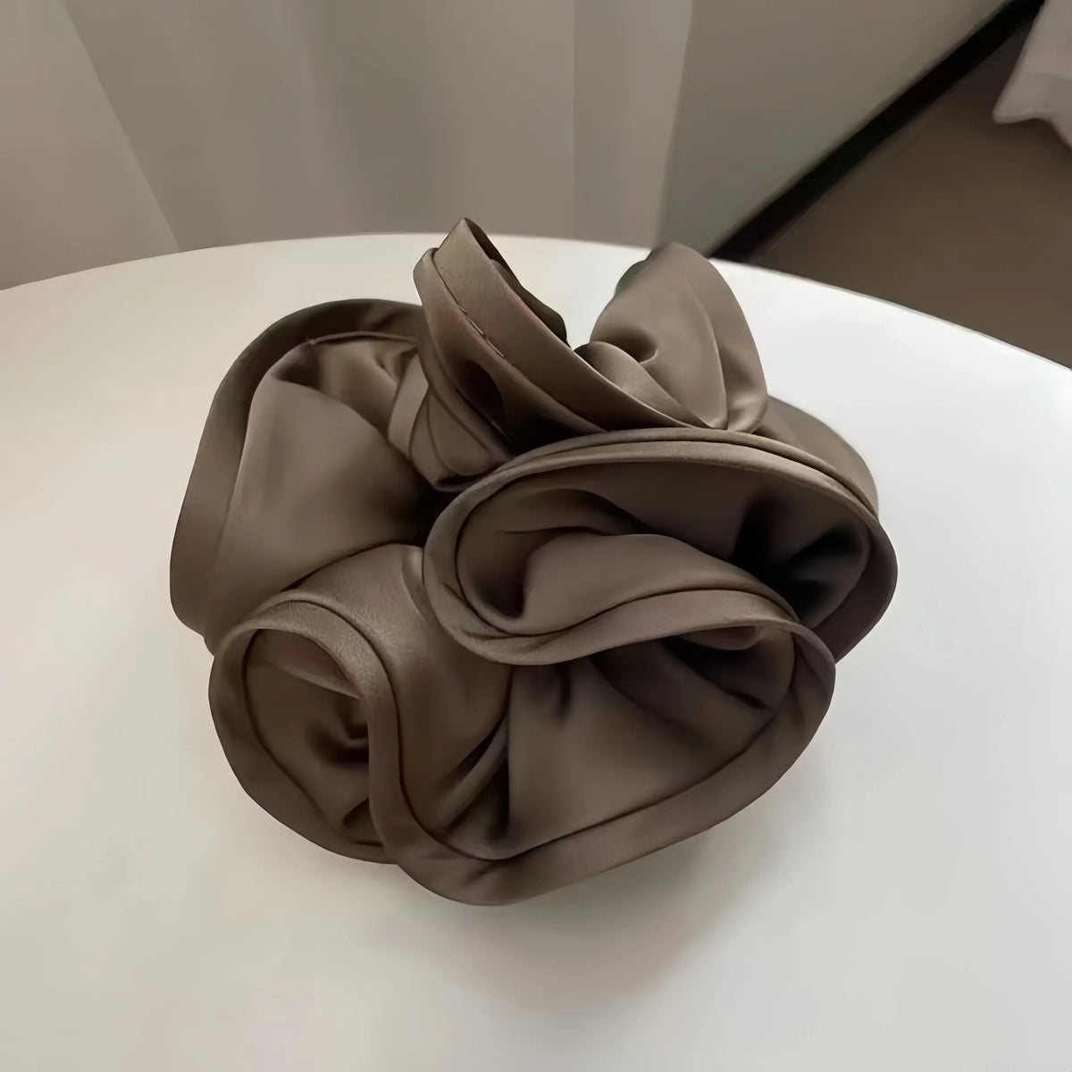 Korean Big Hair Tie Ribbon Scrunchies Satin Elastic Hair Band Bow Women Simple Temperament New Style  Ponytail Hair Accessories Quick Pick Grocers