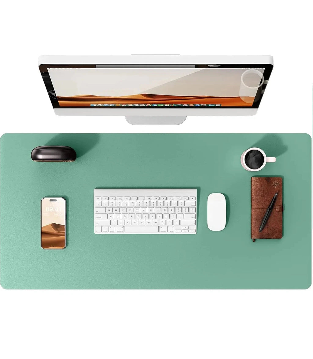 Large Mouse Pad,Office Desk Mat, Leather Desk Pad Protector, Non-Slip PU Leather Desk Blotter, Laptop Desk Pad Econic Blanks