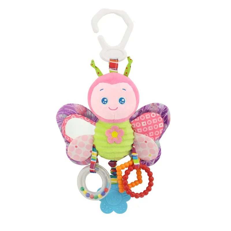 Soft Infant Crib Bed Stroller Mobile Hanging Rattle Baby Educational Toys Brain Developmental Hand Grip Cute Stuffed Animal Toys Purest Peak
