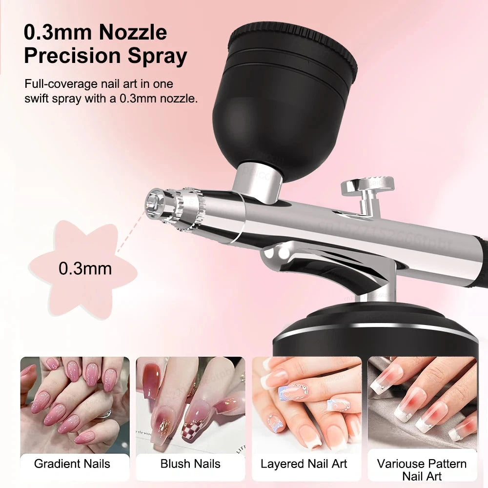 Airbrush with Compressor Portable Airbrush Painting Mini Spray Gun for Painting Paint Crafts Airbrush Compressor Paint Spray Gun Econic Blanks