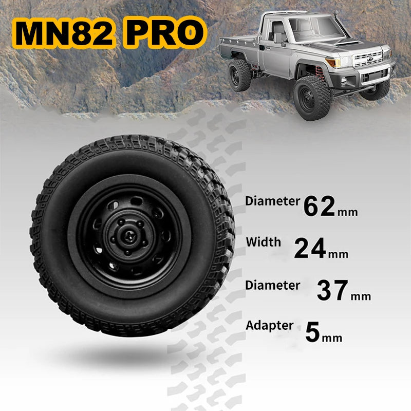 ZWN 1:12 Full Scale RC CAR MN82 Upgraded MN82 PRO Controllable Headlights 2.4G 4WD Off-Road Car Pick Up Truck Toy for Kids Gifts Econic Blanks