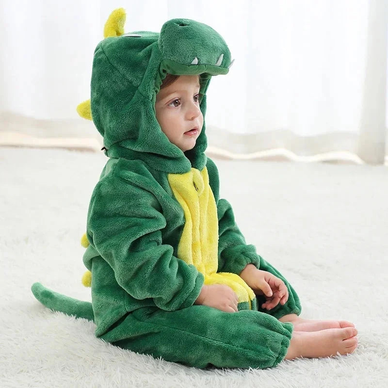 0 1 2 3 4 Years Kigurumi Pajamas for Toddler Baby Clothes Children Outfits Infant Dinosaur Unicorn Cat Robbit Cosplay Costumes Econic Blanks