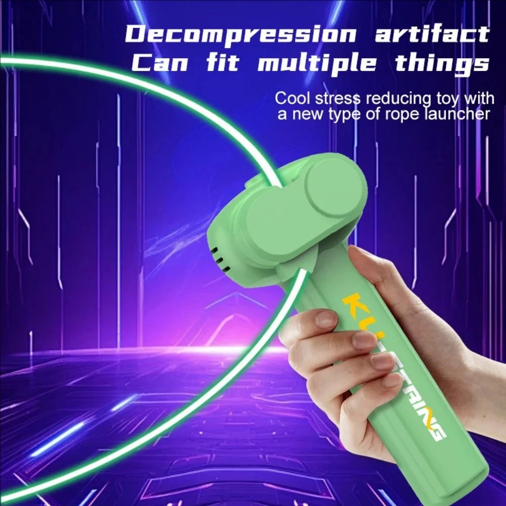 Glow-in-the-dark fun electric rope thruster children's outdoor new exotic decompression toys Creative toys for cats and pets Econic Blanks