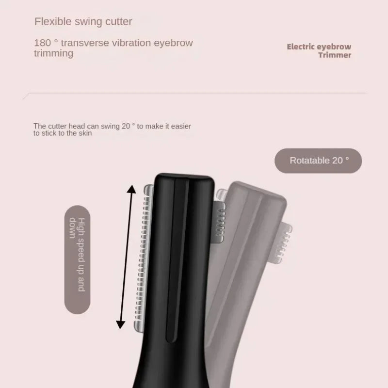 Eyebrow Electric Shaver USB Charging Electric Shaver Novice Eyebrow Scraper Women's Electric Eyebrow Scraper Simple and Portable Quick Pick Grocers