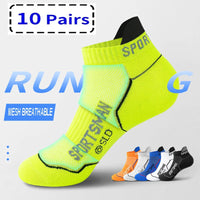 10 Pairs High Quality Socks Men's Summer Man Short Socks Breathable Ankle Socks Cotton Sports Socks Black Thin Cut Run Men Socks Quick Pick Grocers