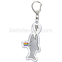 Gay Pride LGBT Rainbow Acrylic Keychain LGBTQ Transparent Double Sided Key Chain Key Ring Lesbian Keychains for Friends Gift Quick Pick Grocers