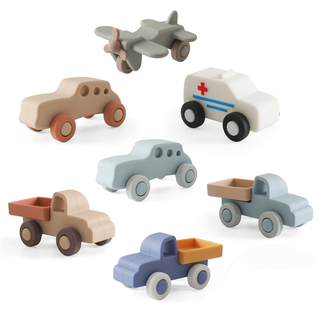 Baby Silicone Car Toys Montessori Baby Things Silicone Baby Teether Toy Car  0 12 Months Newborn Educational Toy Silicone Blocks Purest Peak