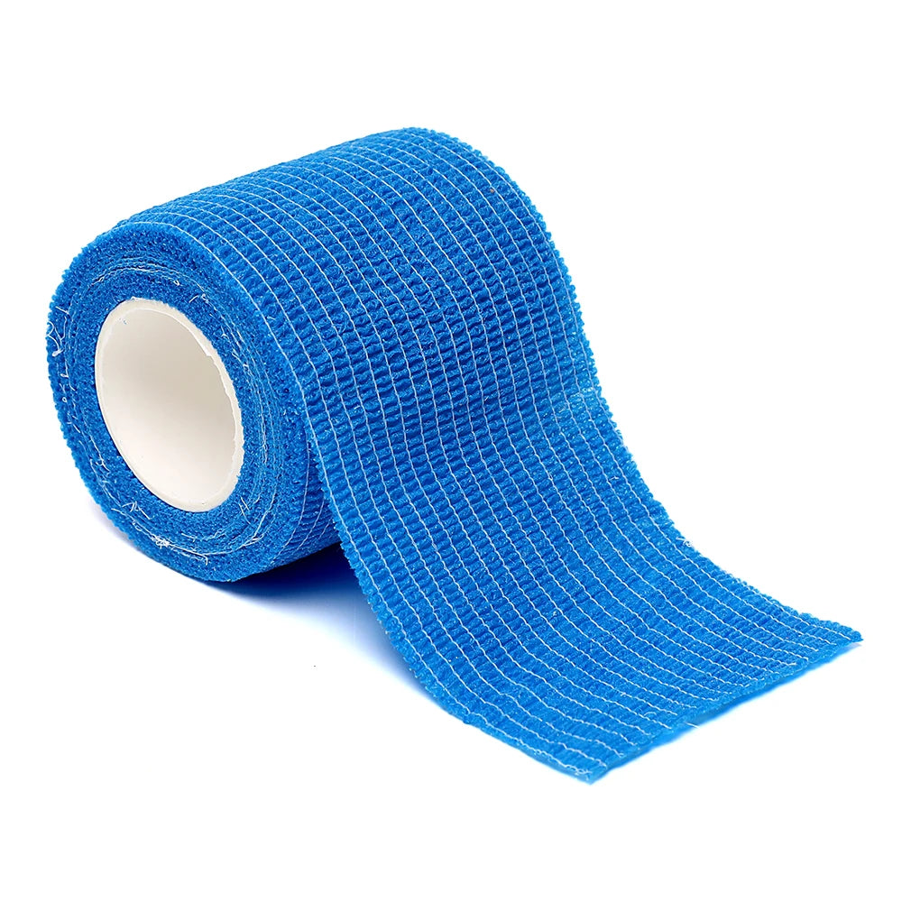 Black sports self-adhesive elastic bandage with 4.8-meter elastic knee pads, 18 colors for fingers, ankles, palms, and shoulders Quick Pick Grocers