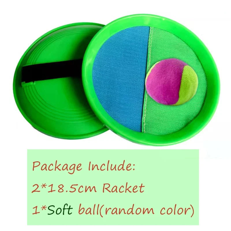 Children Sports Toys Toss & Catch Ball Sticky Balls Summer Outdoor Beach Toy Multiplayer Game Parent-child Interaction Gifts TMZ Quick Pick Grocers