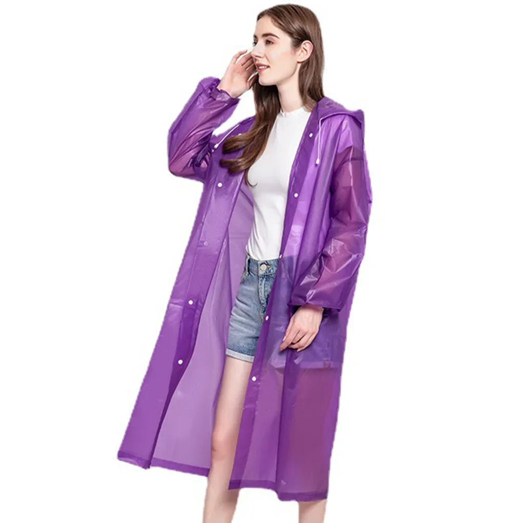 High Quality 1piece 145*68CM EVA Unisex Raincoat Thickened Raincoat Women Waterproof Men Black Camping Waterproof Rainwear Suit Quick Pick Grocers