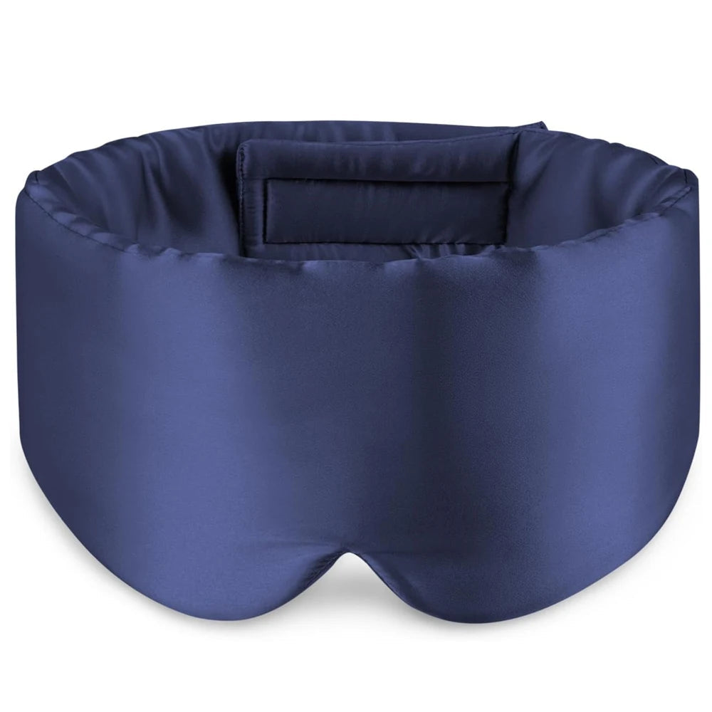100% Mulberry Silk Sleeping Mask Eyepatch Blocking Light Eyemask Soft Padded Travel Sleeping Aid for Sleep Patch Slaapmasker Purest Peak