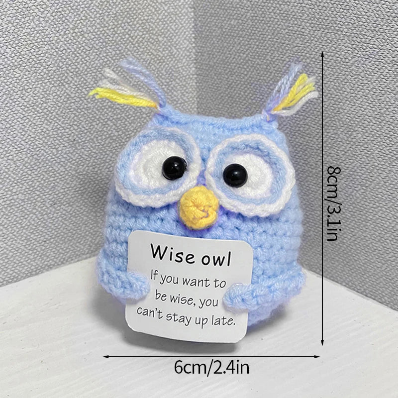 Crochet Positive Energy Doll Pocket Hug Mother's Day Gifts 2026 Handmade Knitted Ornament Handmade Crochet Doll Graduation Gifts Quick Pick Grocers