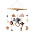Revolving Music Box For Newborns Baby Crib Imitation Wood Color Hanging Rattle Baby Soothing Musical Toys 0-12 Months Baby Gift Purest Peak