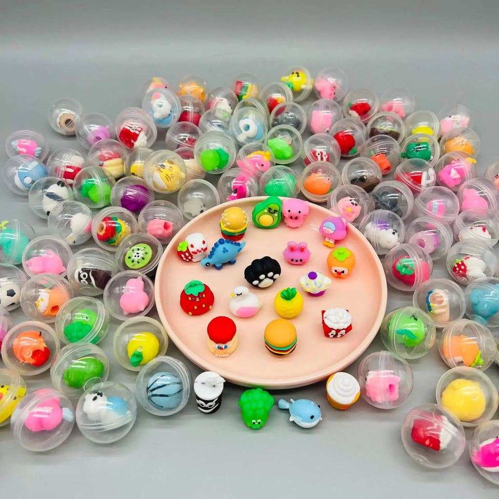 32mm Transparent Twisted Egg for Mini Claw Machine Toys Accessories Cute Animal Plush Dolls Doll Kids Arcade Crane Machine Gift Econic Blanks
