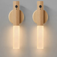 Smart Motion Sensor Night Light LED Rechargeable Magnetic Wall Lamp Portable for Hallway Bedroom Stairs Bathroom Cabinets Decor Econic Blanks