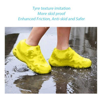 1 Pair Rubber Rain Boot Overshoes For Outdoor Use, Silicone Waterproof Shoe Covers, Rainy Day Shoe Cover, Reusable Non-Slip Rain Econic Blanks