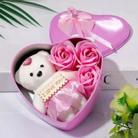 Valentines Day Rose Love Gift Box Bear Soap Romantic Mother Day Gift Wedding Birthday Flower Room Decoration Home Party Supplies Quick Pick Grocers