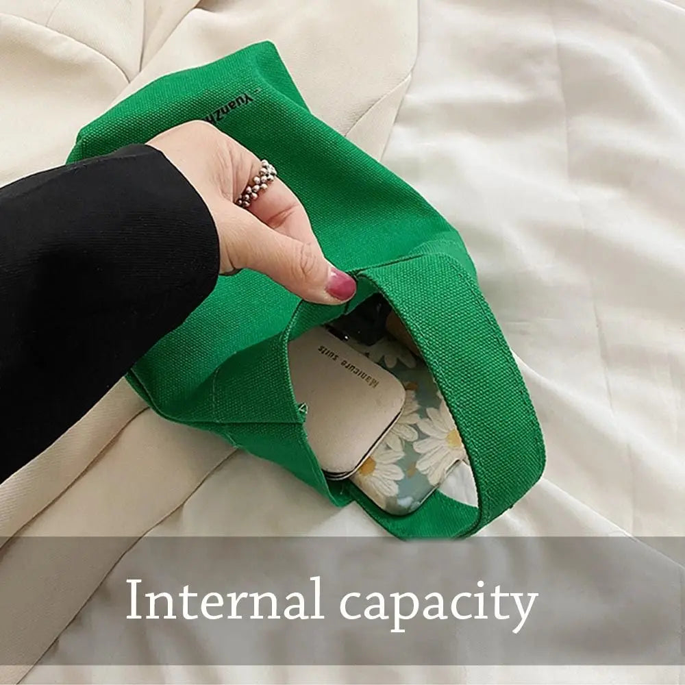 Casual Handbags Canvas Shoulder Crossbody Bags Large Capacity Shopper Bag  Letters Shoulder Crossbody Bags Purse Econic Blanks