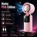 Portable Cooling Fan, 5-Speed Strong Wind Foldable Neck Hanging Fan, 9H Long Battery 4000mAh Mini Air Cooler for Travel & Outdoo Quick Pick Grocers