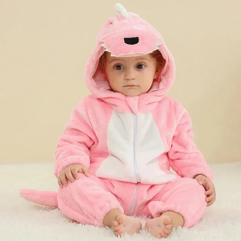 0 1 2 3 4 Years Kigurumi Pajamas for Toddler Baby Clothes Children Outfits Infant Dinosaur Unicorn Cat Robbit Cosplay Costumes Econic Blanks