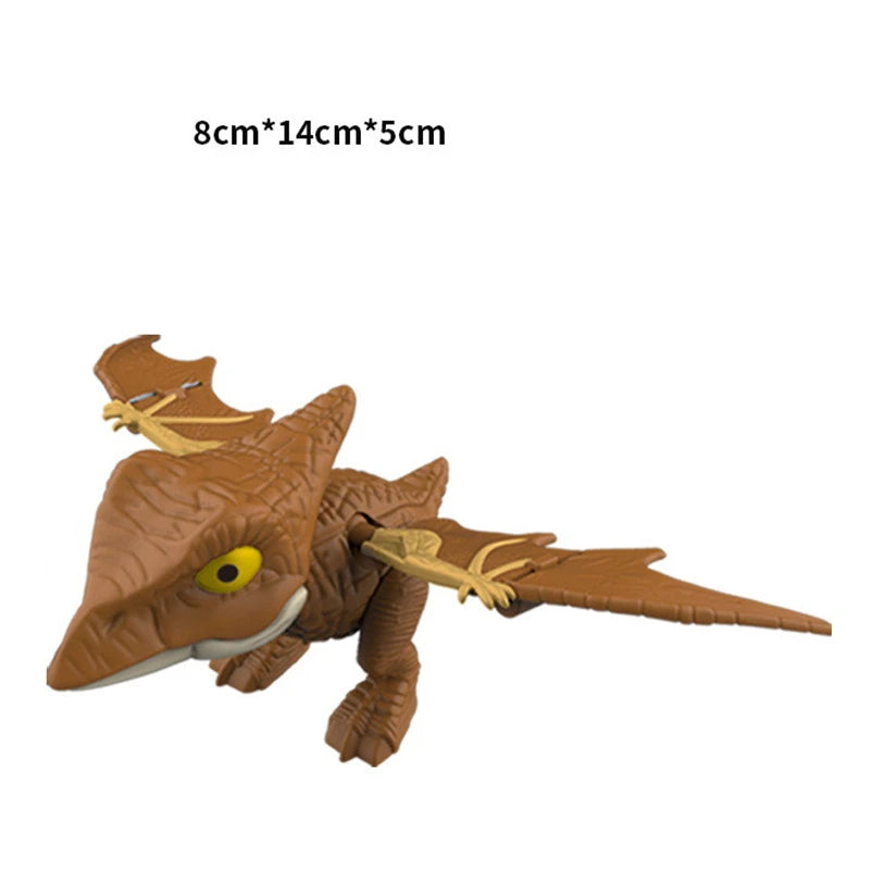 Jurassic Finger Dinosaur Triceratops Tyrannosaurus Model Toys for Kids Creative Finger Biting Dinosaurs Interactive Toy Boy Gift Quick Pick Grocers
