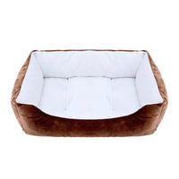 Bed for Dog Cat Pet Square Plush Kennel Medium Small Dog Sofa Bed Cushion Pet Calming Dog Bed House Pet Supplies Winter Quick Pick Grocers